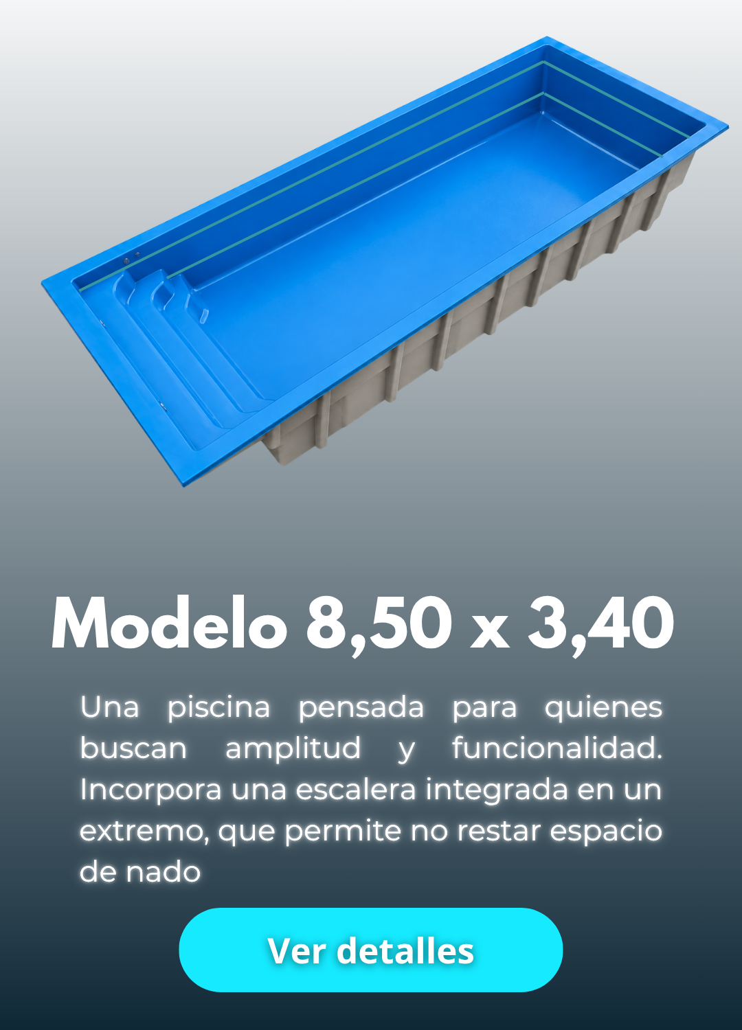 Piscina de fibra de vidrio